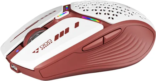 Vista 9 de Uciefy Ratón Bluetooth Inalámbrico, (BT5.0/5.1+2.4GHz) Ratón LED Recargable USB C Nivel de Batería Visible, Cubierta Magnética de Nido de Miel