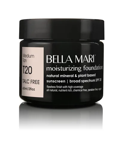 Vista 10 de Bella Mari - Base hidratante natural, color beige claro (B10); plástico sin PBA de 2
