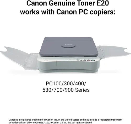 Vista 6 de Canon Cartucho de tóner negro E20 compatible con PC100/300/400/530/700/900 Series