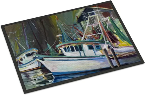 Vista 30 de Caroline's Treasures JMK1017JMAT - Tapete de caza de rana garza azul, 24 x 36 pulgadas, tapete para puerta delantera, interior y exterior