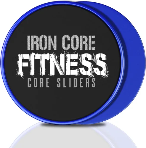 Vista 12 de Iron Core Fitness 2 discos deslizantes de doble cara, deslizadores de núcleo Ultimate Core Ab Fitness Trainer. Equipo de entrenamiento abdominal