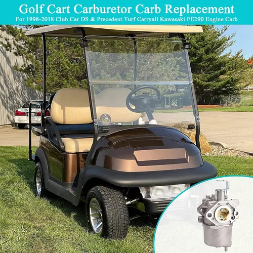 Vista 4 de 10L0L Carburador de golf Kit de bomba de combustible para 1998-UP Club Car DS Precedent Turf Carryall FE290 Kawasaki Motores Carb 101805601