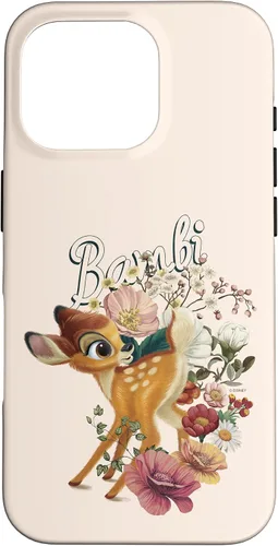 Vista 20 de Funda con logotipo de retrato floral Bambi para iPhone 16 Disney