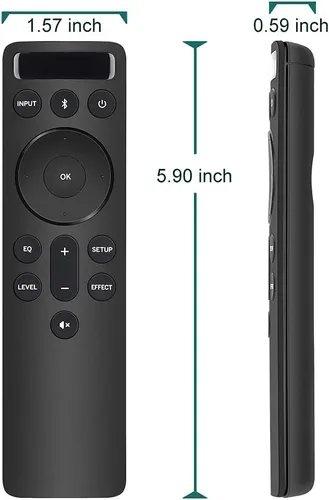 Vista 7 de para barras de sonido Vizio Bluetooth pantalla retroiluminada control remoto