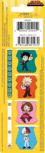 Vista 3 de My Hero Academia Clips magnéticos para páginas (paquete de 6)
