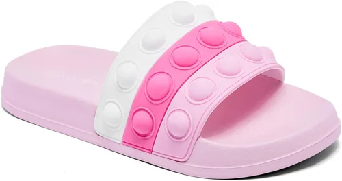 Vista 7 de Engtoy Sandalias para niños y niñas, unisex, ligeras, antideslizantes, puntera abierta, cómodas, para ducha, playa, divertidas sandalias