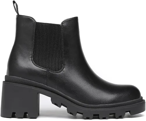 Vista 3 de DECARSDZ Women's Chunky Platform Boots Classic Ankle Booties Women Chelsea Boots