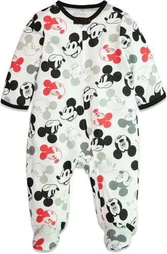 Vista 3 de Disney Mickey Mouse - Paquete de 2 mamelucos con cremallera para bebé recién nacido a bebé