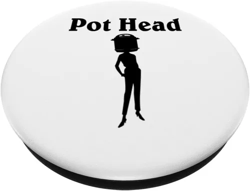 Vista 2 de Instant Pot Head Funny PopSockets PopGrip intercambiable