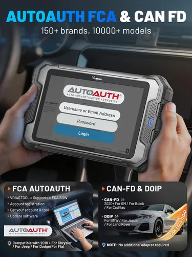 Vista 8 de VDIAGTOOL Herramienta de escaneo bidireccional VD80 BT Lite, 2026 8 pulgadas, herramienta de diagnóstico de escáner OBD2 de sistema completo