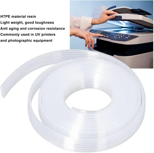 Vista 2 de Tubo de tinta flexible de repuesto de 6 líneas Tubo de tinta de impresora de 9.8 ft Tubo de tinta HTPE resina UV Tubo de tinta (transparente)