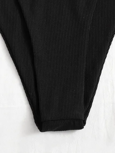 Vista 3 de Verdusa - Traje de baño de 2 piezas para mujer, de corte alto, parte de abajo triangular, para nadar