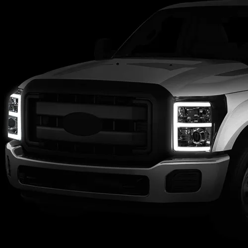 Vista 7 de DNA MOTORING HL-HPL-LED-FSU13-SM-AM-T2 Par de faros delanteros LED E-Styling DRL de repuesto compatible con Ford F-250 F-350 F-450 F-550 Super Duty