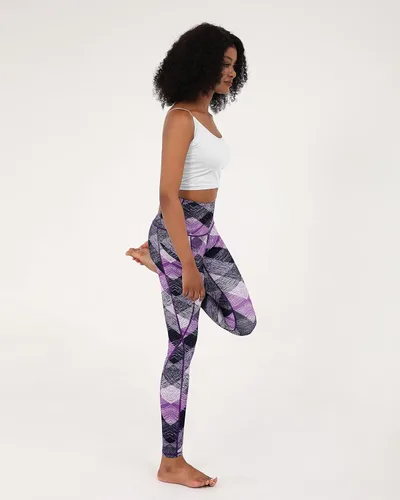 Vista 5 de ODODOS - Leggings de yoga de cintura alta para mujer con bolsillos, pantalones de yoga deportivos con control de abdomen, no se transparentan