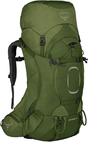 Vista 5 de Osprey Aether 55L Mochila de mochilero para hombre, color negro, pequeño/mediano