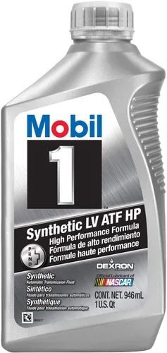 Vista 2 de Mobil 1 líquido de transmisión automática LV completamente sintético HP, paquete de 6 unidades de 1 cuarto