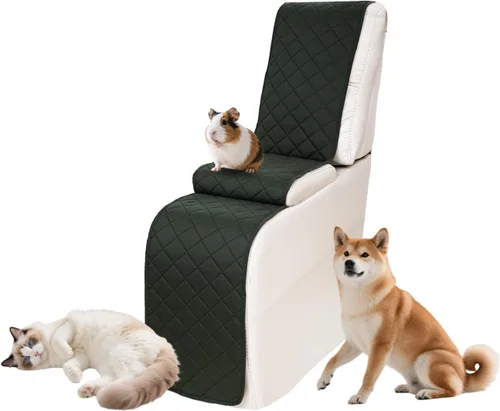Vista 57 de Fundas impermeables para sofá reclinable seccional en forma de L, 7 piezas, antideslizantes, lavables, juego de fundas reclinables para mascotas