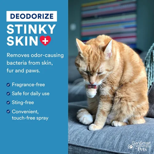 Vista 4 de SkinSmart Antimicrobial Cuidado de la piel y las heridas para mascotas, elimina las bacterias para promover la curación y alivia la picazón, botella