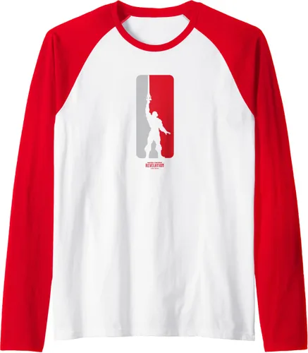 Vista 9 de MOTU - Camiseta de béisbol raglán con logotipo de silueta He-Man, Negro