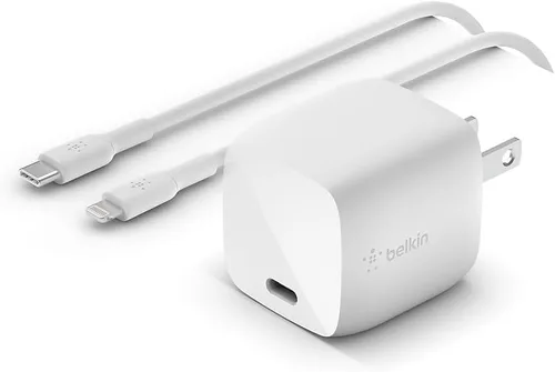 Vista 9 de Belkin Bloque de cargador USB C de 30 W, entrega de energía USB-C, carga súper rápida PPS - Samsung Galaxy S25, Apple iPhone 17, Air, Pro Max, iPad