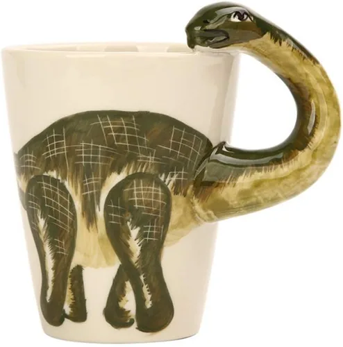 Vista 8 de Taza de cerámica de animales pintados a mano (13.66oz) (Beagle)