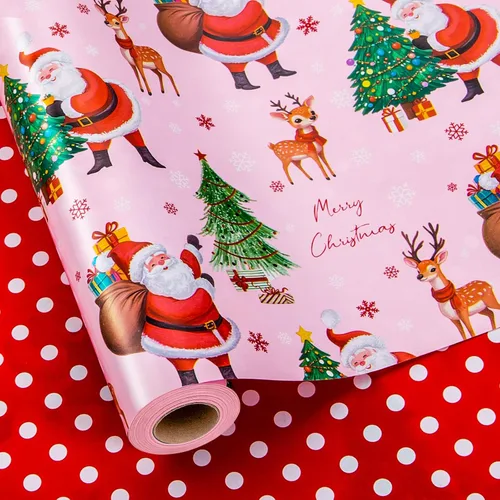 Vista 12 de Papel de regalo iridiscente metálico - 17 pulgadas x 33 pies - Patrón holográfico iridiscente rosa femenino para niñas, papel de regalo de hadas