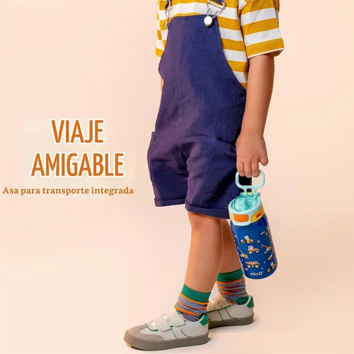 Vista 8 de Ello Pop & Fill Botella de agua de acero inoxidable para niños de 12 onzas con tapa de llenado rápido Botella libre de BPA con aislamiento al
