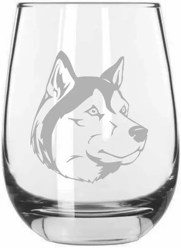 Vista 5 de Shar Pei (chino) - Vaso de vino sin tallo grabado para perro, 15.25 onzas