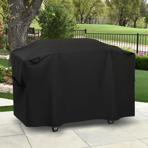 Vista 7 de SunPatio Funda para parrilla Blackstone de 28 pulgadas Pro Series, resistente al agua, cubierta de parrilla de gas plana de 60 pulgadas, protección