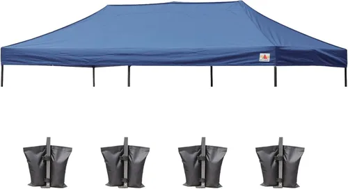 Vista 45 de ABCCANOPY Toldo de repuesto para tienda de campaña desplegable (8 x 8 pies, blanco)