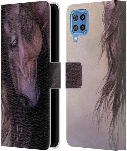 Vista 46 de Head Case Designs Officially Licensed Laurie Prindle A Morgan Christmas Western Stallion Leather Wallet Case Compatible with Samsung Galaxy A07 4G