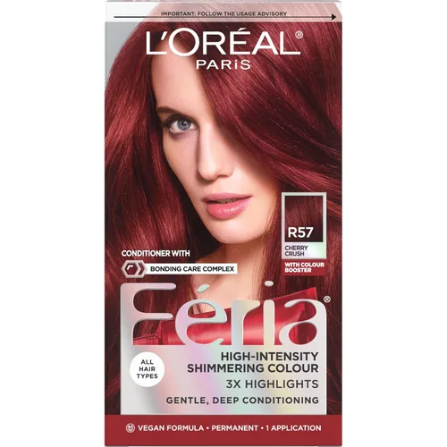 Vista 67 de L'Oreal Paris Feria - Tinte permanente brillante multifacético para el cabello, tinte de alta intensidad para reflejos 3X, 10 negro azabache