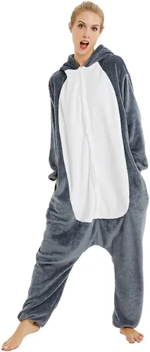 Vista 6 de Très Chic Mailanda Animal Pajamas for Women Men Adult Onesie Unisex Sleepwear Halloween Cosplay Costume