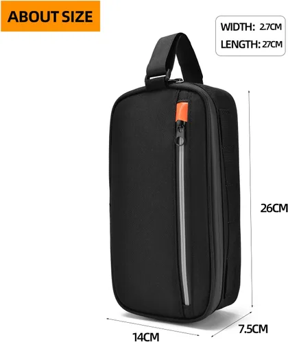 Vista 2 de Bolsa de Manillar de Bicicleta Profesional Impermeable Bolsa Frontal de Barra Transversal de Bicicleta Cesta de Bicicleta Bolsas de Marco