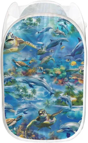 Vista 19 de AFPANQZ Cesta plegable de malla para ropa sucia, plegable, portátil, para guardar lugar para el hogar, fácil de plegar para viajes, 13.5 x 13.5 x 21