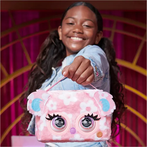 Vista 7 de Purse Pets, Print Perfect Bamboo Boo Koala, juguete interactivo para mascotas y bolso con más de 30 sonidos y reacciones, juguetes para niños