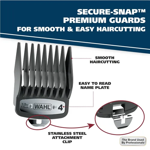 Vista 2 de Wahl Clipper Elite Pro High-Performance Home Haircut & Grooming Kit for Men - Cortapelos eléctrico - Modelo 79602