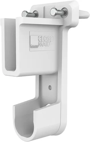 Vista 5 de ClosetMaid 6609 SuperSlide Soporte de pared para estante y barra colgante, color blanco