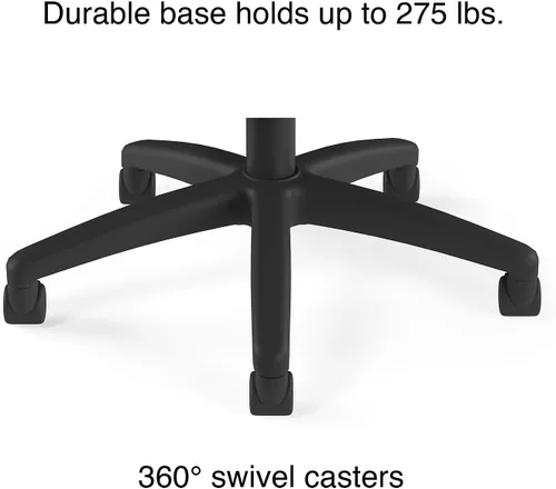 Vista 6 de STAPLES Silla de trabajo ergonómica, malla, negro, paquete de 2