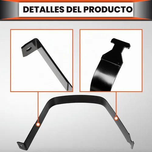 Vista 4 de Nuevas correas para tanque de combustible 26 o 35 galones, juego de dos para camioneta pickup Dodge Ram 1994-2002