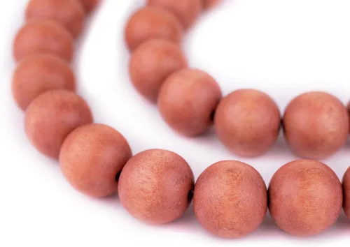 Vista 157 de TheBeadChest: cuentas de madera redondas naturales de 0.315 pulgadas, cuentas de madera sueltas espaciadoras para fabricar joyas, 4 tamaños