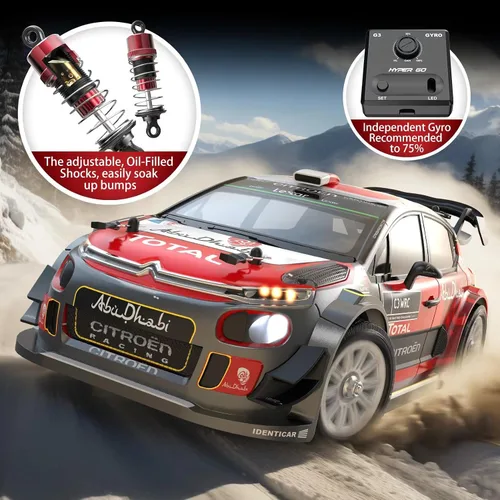 Vista 3 de MJX Hyper GO 14303 1/14 Citroen C3 Fast RC Cars para Adultos, Max 40mph RC Drift sin Escobillas con Giroscopio, 4WD RTR RC Rally de Alta Velocidad