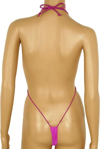 Vista 6 de FEESHOW Women Sexy Weeny Sling Shot Micro Mini Bikini Thong One-Piece Teddy