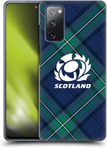 Vista 13 de Head Case Designs Officially Licensed Scotland Rugby Gradient Pattern Graphics Hard Back Case Compatible with Samsung Galaxy S20 FE / 5G