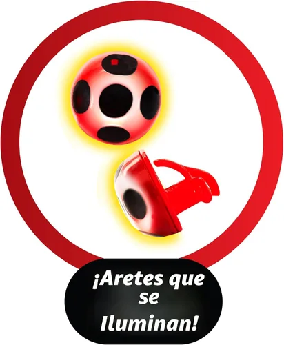 Vista 3 de Set de Vestido de Disfraz de Miraculous Ladybug con Luces de Playmates Toys