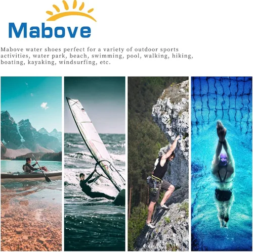 Vista 7 de Zapatos de agua para hombre y mujer, de secado rápido, para playa, natación, descalzo, piscina, agua, calcetines, zapatos para surf, buceo