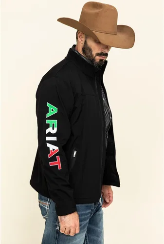 Vista 3 de Ariat Chaqueta Classic Team Softshell Mexico para hombre, color negro
