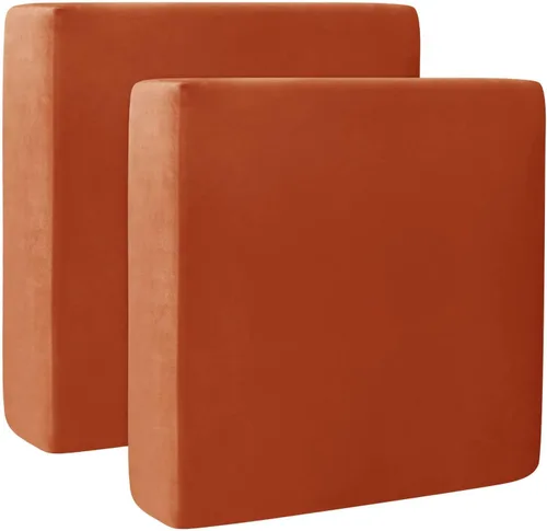 Vista 18 de Fundas de cojín de terciopelo para sofá, funda elástica para cojín de sofá suave, protector de muebles extraíble y lavable para sala de estar, Negro