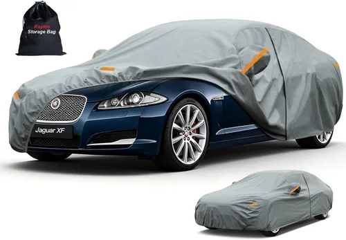 Vista 114 de Kayme Funda de Coche de Servicio Pesado Impermeable para Todo Tipo de Clima, Ajuste Personalizado para Tesla Model S, Cubierta Exterior Completa