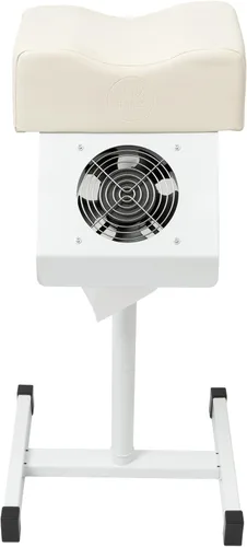 Vista 8 de Reposapiés de pedicura, taburete de pedicura con ventilador de limpieza de polvo, taburete elevador de salón de belleza de altura ajustable, soporte